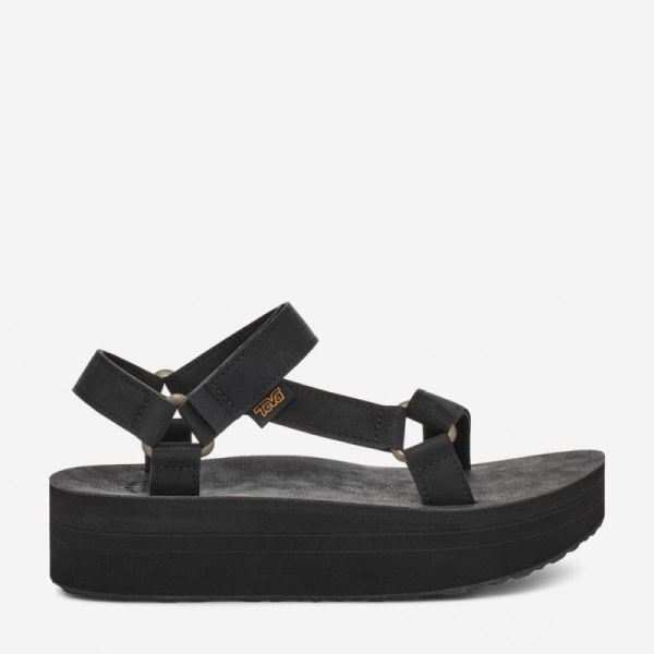 Teva - Women's Flatform Universal Up Leather - BLACK