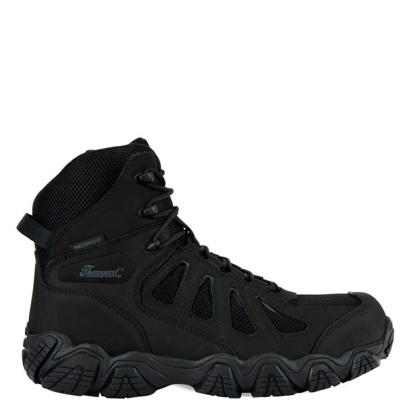 Thorogood Boots Crosstrex Series - Safety Toe Side Zip BBP Waterproof 6" Hiker - Click Image to Close