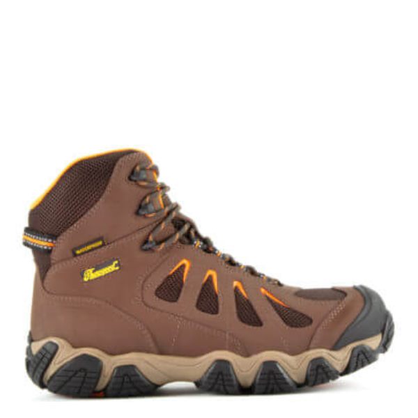 Thorogood Boots Crosstrex Series - Waterproof - 6" Brown Safety Toe Hiker - Click Image to Close