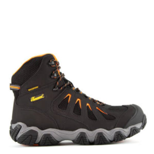 Thorogood Boots Crosstrex Series - Waterproof - 6" Black Safety Toe Hiker - Click Image to Close