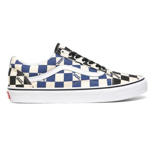 Vans Shoes | Big Check Old Skool (Big Check) Black/Navy - Click Image to Close