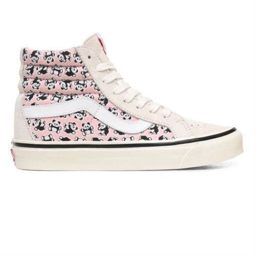 Vans Shoes | Anaheim Factory Sk8-Hi 38 DX (Anaheim Factory) Og Pandas/Og White/Og Pink - Click Image to Close