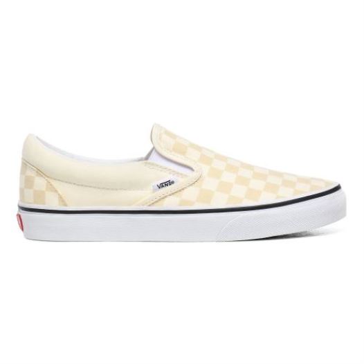 Vans Shoes | Checkerboard Classic Slip-On (Checkerboard) Classic White/True White - Click Image to Close