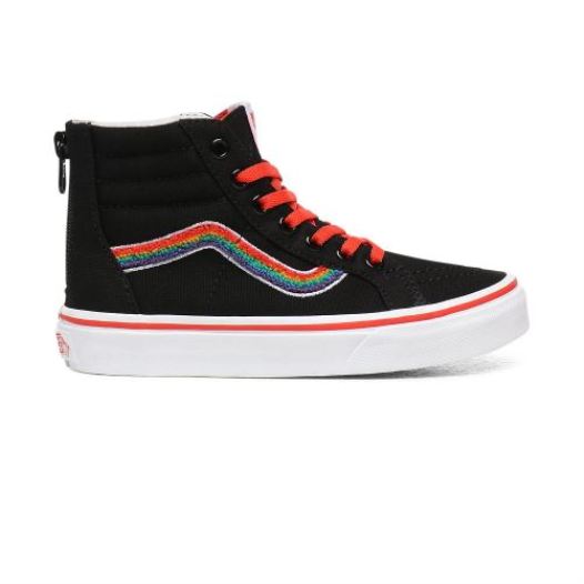 Vans Shoes | Chenille Sk8-HI Zip Youth (8-14 years) (Chenille) Rainbow/True White