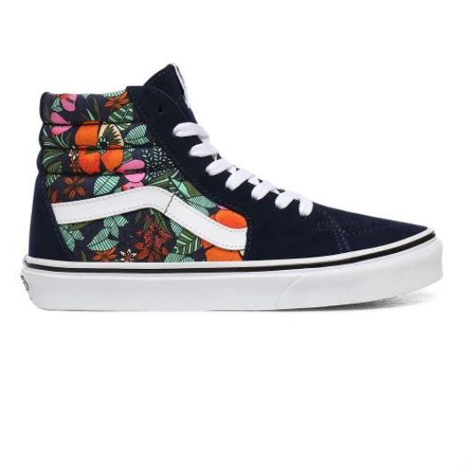 Vans Shoes | Multi Tropic Sk8-Hi (Multi Tropic) Dress Blues/True White - Click Image to Close