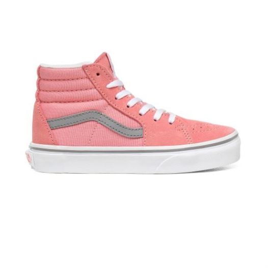 Vans Shoes | Pop Sk8-Hi Youth (8-14 years) (Pop) Pink Icing/Frost Gray - Click Image to Close