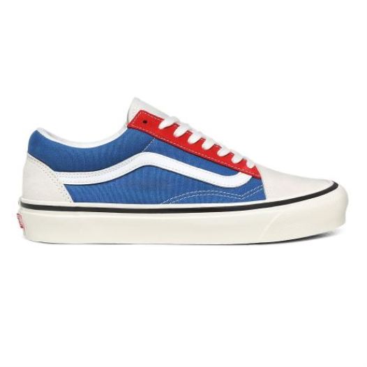 Vans Shoes | Anaheim Factory Old Skool 36 DX (Anaheim Factory) Og White/Og Blue/Og Red - Click Image to Close