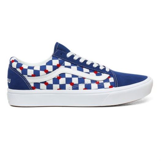 Vans Shoes | Autism Awareness ComfyCush Old Skool (Autism Awareness) Vans Shoes | Heart/True Blue - Click Image to Close