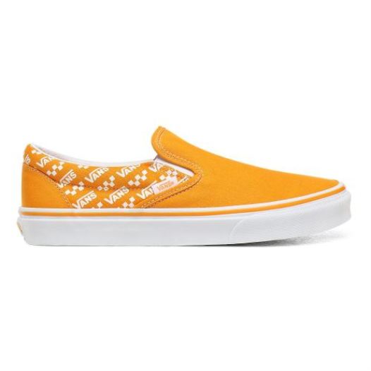 Vans Shoes | Logo Repeat Classic Slip-On (Logo Repeat) Cadmium Yellow/True White