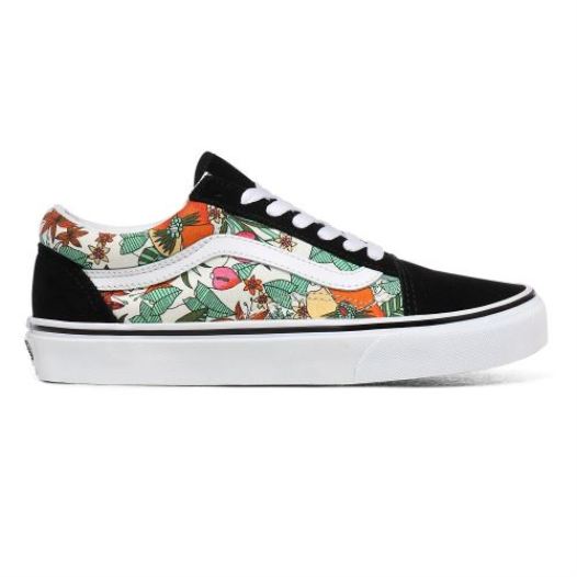 Vans Shoes | Multi Tropic Old Skool (Multi Tropic) Black/True White - Click Image to Close