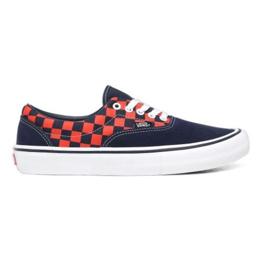 Vans Shoes | Checkerboard Era Pro (Checkerboard) Navy/Orange - Click Image to Close