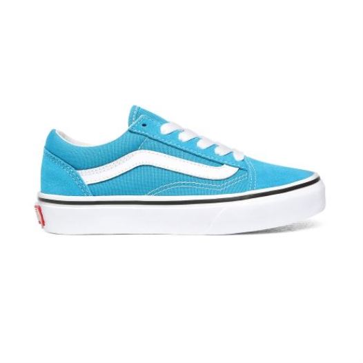 Vans Shoes | Old Skool Kids (4-8 years) Caribbean Sea/True White - Click Image to Close