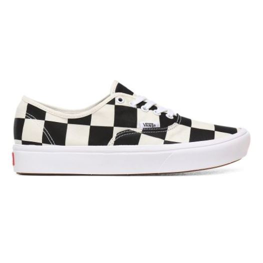 Vans Shoes | Half Big Checker ComfyCush Authentic (Half Big Checker) Black/Red - Click Image to Close