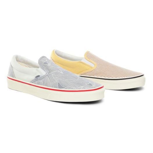 Vans Shoes | Mismatch Classic Slip-On (Mismatch) Stripe/Floral - Click Image to Close