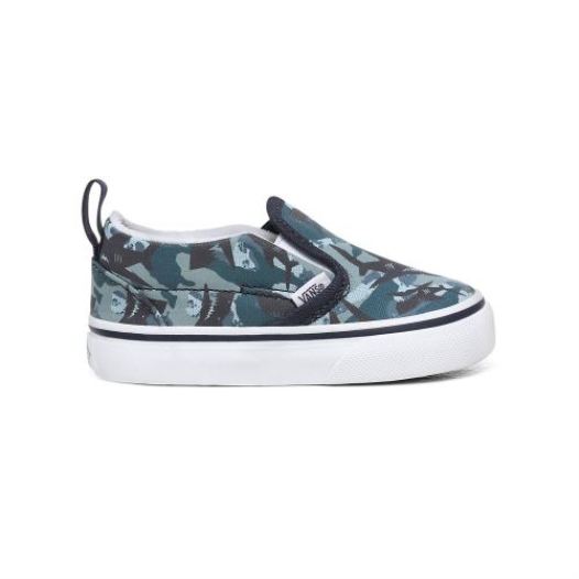 Vans Shoes | Animal Camo Slip-On Toddler (1-4 years) (Animal Camo) Parisian Night/True White - Click Image to Close