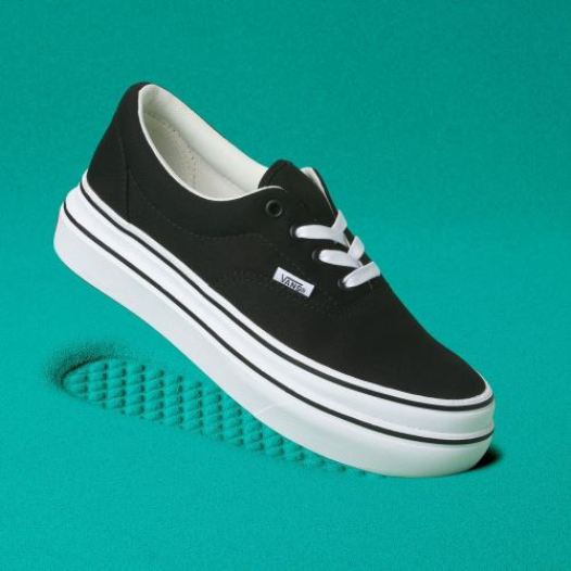 Vans Shoes | Canvas Super ComfyCush Era (Canvas) Black/True White - Click Image to Close