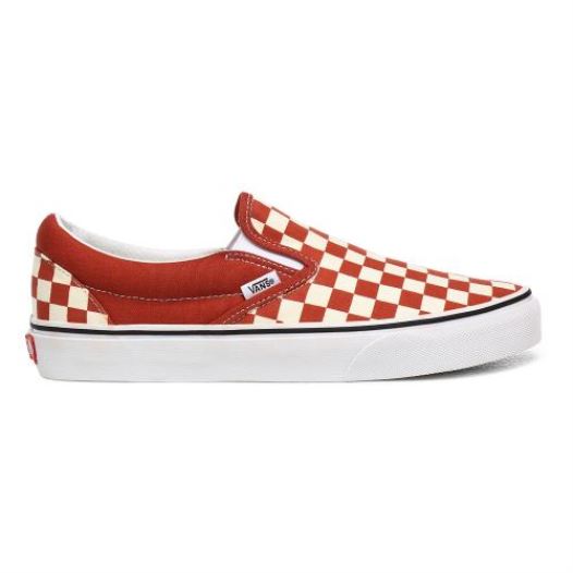 Vans Shoes | Checkerboard Classic Slip-On (Checkerboard) Picante/True White - Click Image to Close