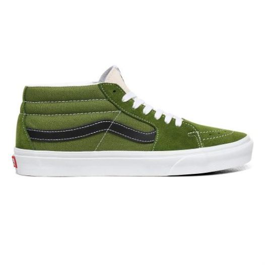 Vans Shoes | Retro Sport Sk8-Mid (Retro Sport) Calla Green/True White - Click Image to Close