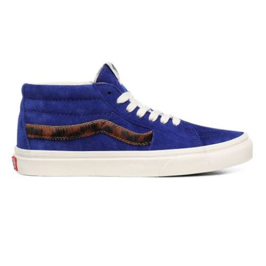 Vans Shoes | Suede Sk8-Mid (Suede) Royal Blue/Calf Hair