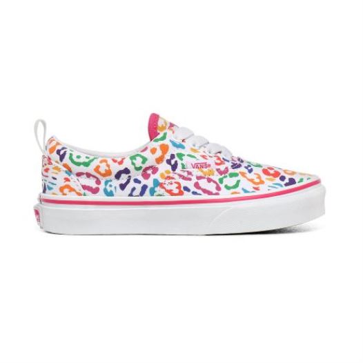 Vans Shoes | Rainbow Leopard Elastic Lace Era Kids (4-8 years) (Rainbow Leopard) Fuchsia Purple/True White