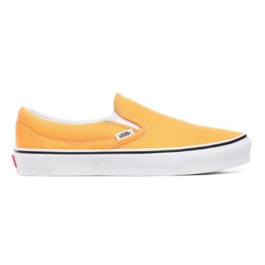 Vans Shoes | Neon Classic Slip-On (Neon) Blazing Orange/True White - Click Image to Close