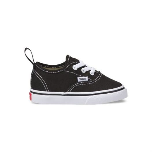 Vans Shoes | Elastic Laces Authentic Toddler (1-4 years) (Elastic Lace) Black/True White