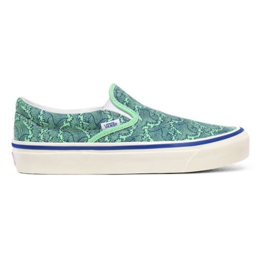 Vans Shoes | Anaheim Factory Classic Slip-On 98 DX (Anaheim Factory) Og Wave/Og Neon Green