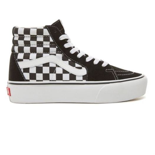 Vans Shoes | Sk8-Hi Platform 2.0 Checkerboard/True White - Click Image to Close