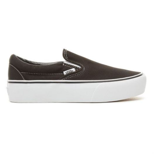 Vans Shoes | Classic Slip-On Platform Black - Click Image to Close