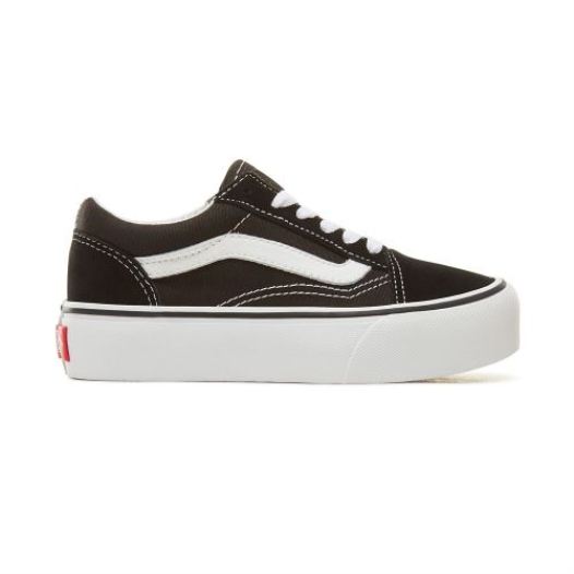 Vans Shoes | Old Skool Platform Kids (4-8 years) Black - Click Image to Close