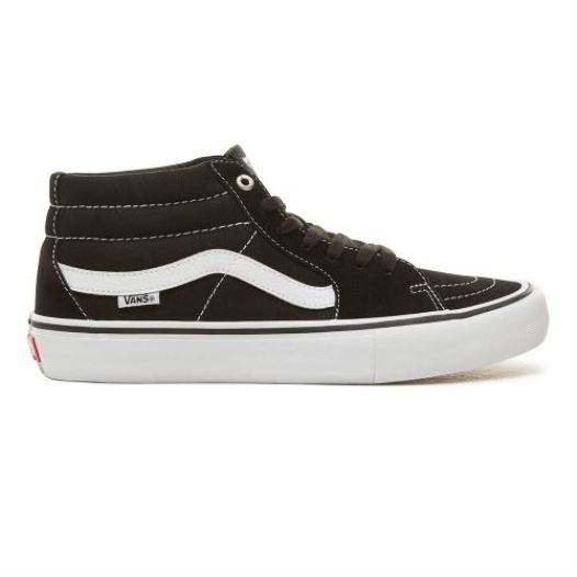 Vans Shoes | Sk8-Mid Pro Black/White - Click Image to Close