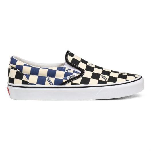 Vans Shoes | Big Check Classic Slip-On (Big Check) Black/Navy