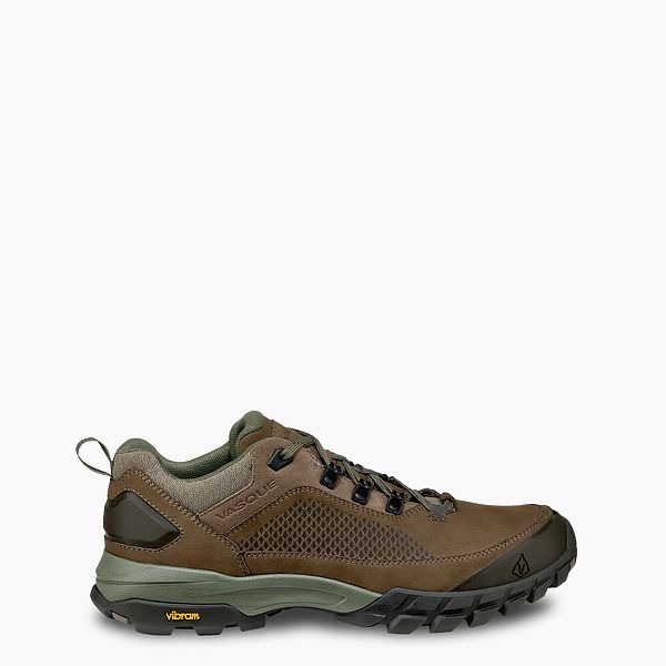 VASQUE SHOES TALUS XT LOW MEN'S HIKING SHOE IN BROWN/GREEN