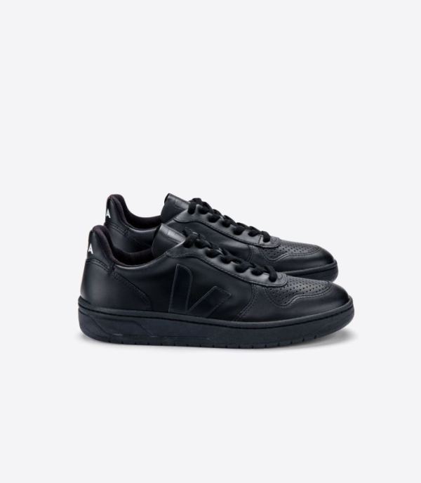 VEJA | WOMENS V-10 CWL BLACK BLACK-SOLE