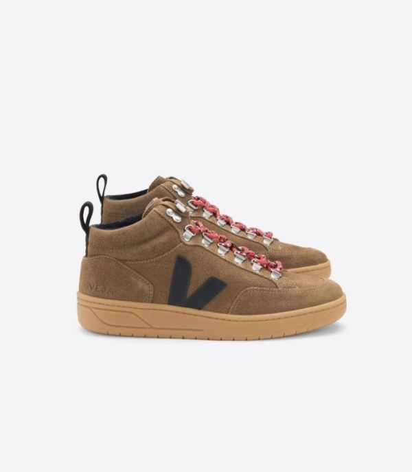 VEJA | MENS VSTORE RORAIMA SUEDE BROWN BLACK NATURAL-SOLE - Click Image to Close