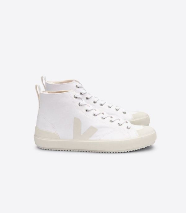 VEJA | WOMENS NOVA HT CANVAS WHITE PIERRE - Click Image to Close