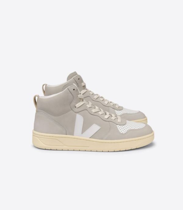 VEJA | WOMENS V-15 NUBUCK NATURAL WHITE