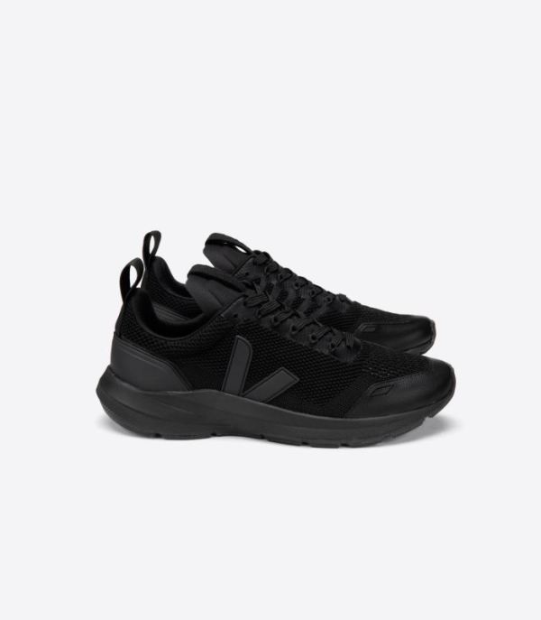 VEJA | MENS PERFORMANCE RUNNER V-KNIT VEJA X RICK OWENS BLACK - Click Image to Close