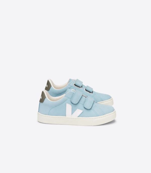 VEJA | KIDS ESPLAR NUBUCK STEEL WHITE