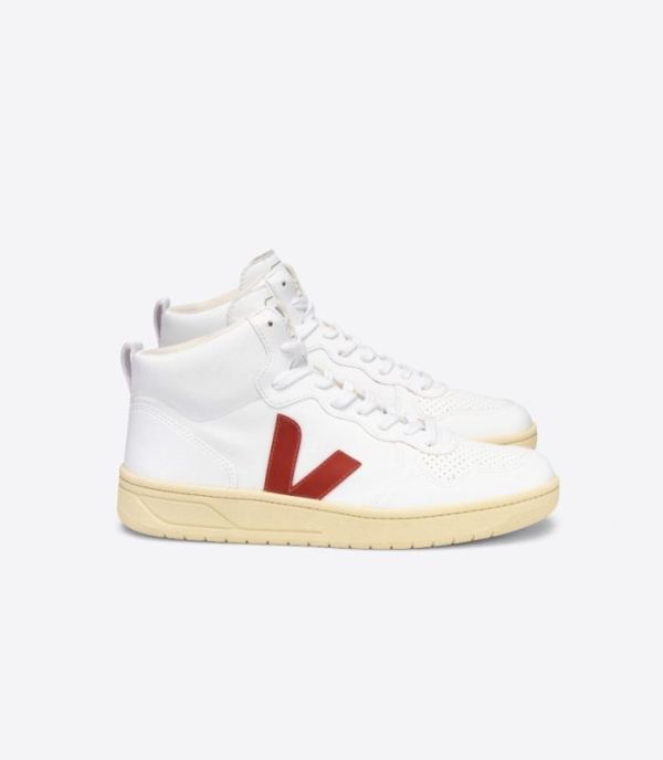 VEJA | WOMENS V-15 CWL WHITE ROUILLE BUTTER SOLE - Click Image to Close