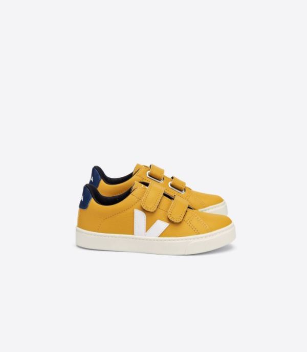 VEJA | KIDS ESPLAR CHROMEFREE MOUTARDE WHITE COBALT - Click Image to Close