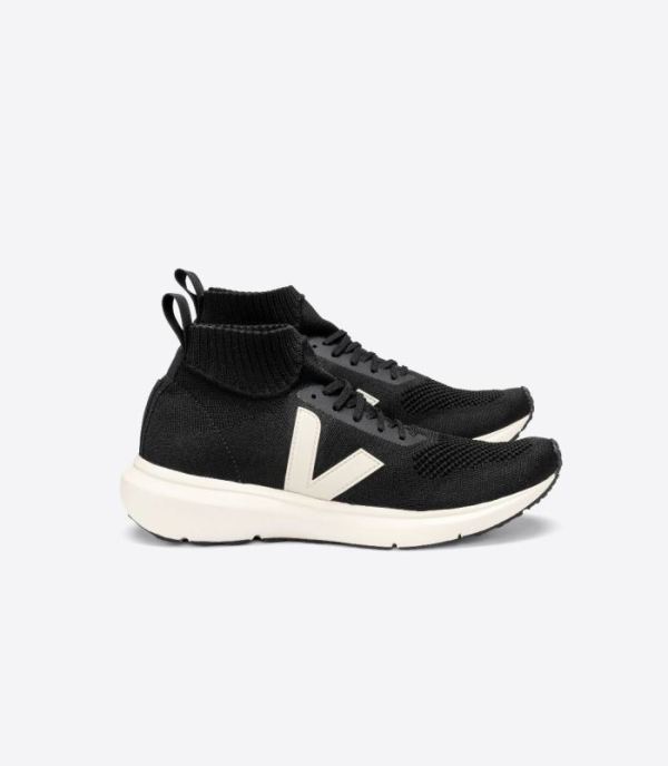 VEJA | WOMENS V-KNIT VEJA X RICK OWENS MID BLACK PIERRE