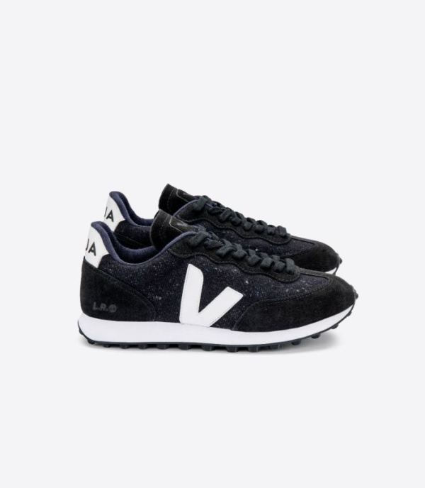 VEJA | WOMENS RIO BRANCO FLANNEL DARK WHITE BLACK - Click Image to Close