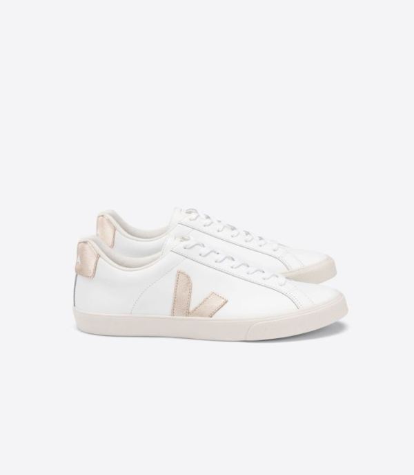 VEJA | WOMENS ESPLAR LEATHER WHITE PLATINE - Click Image to Close