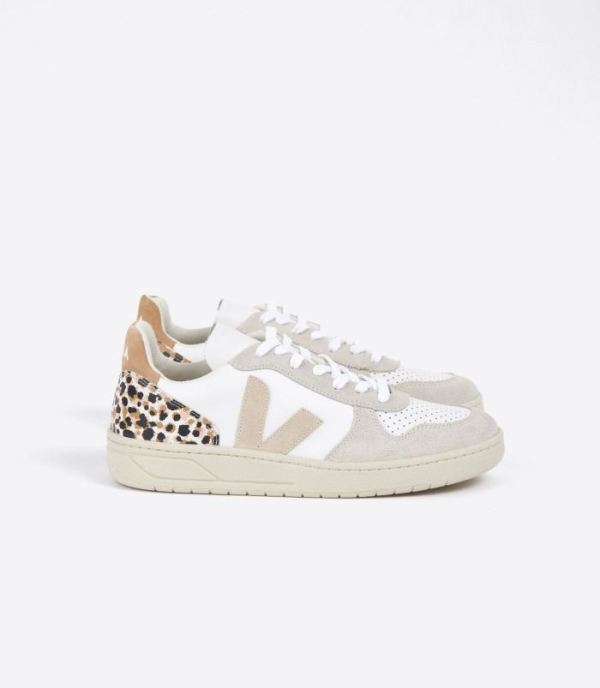 VEJA | WOMENS V-10 WHITE SABLE LEOPARD