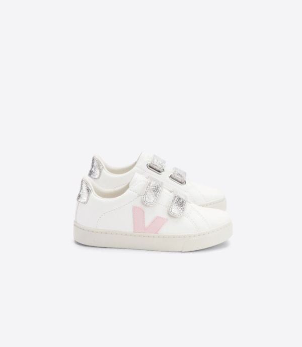 VEJA | KIDS ESPLAR CHROMEFREE WHITE PETALE SILVER