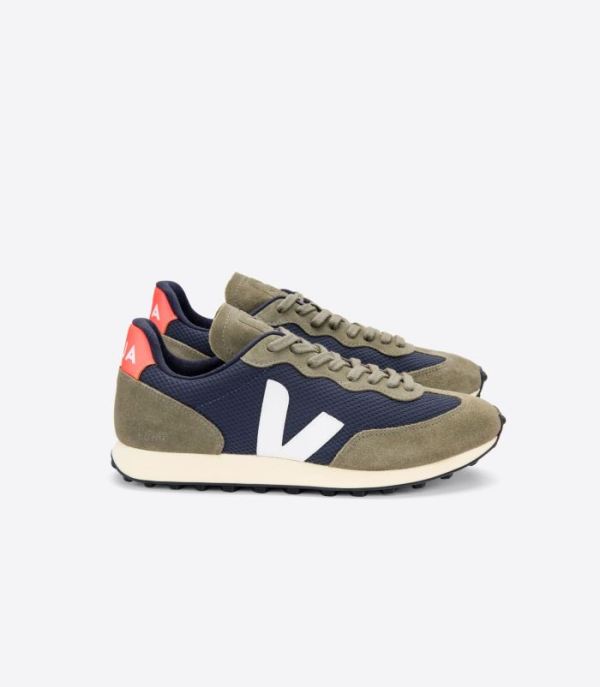 VEJA | MENS RIO BRANCO ALVEOMESH NAUTICO WHITE ORANGE FLUO