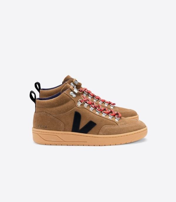 VEJA | WOMENS RORAIMA SUEDE BROWN BLACK GUM SOLE - Click Image to Close