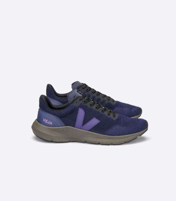 VEJA | WOMENS MARLIN V-KNIT NIL PURPLE KAKI-SOLE