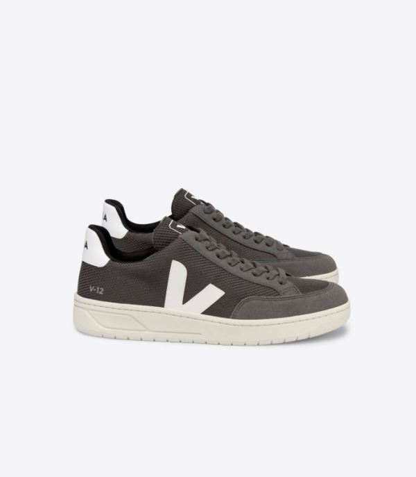 VEJA | WOMENS V-12 B-MESH GRAFITE WHITE